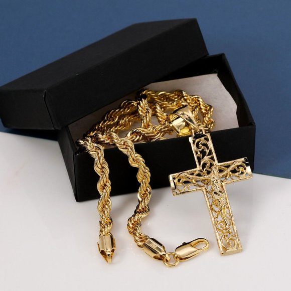 Accessories 14k Gold Jesus Pendant Necklace Poshmark